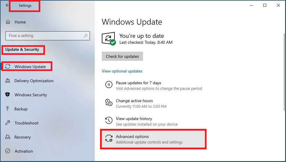 توقف به‌روزرسانی ها توسط Windows Update