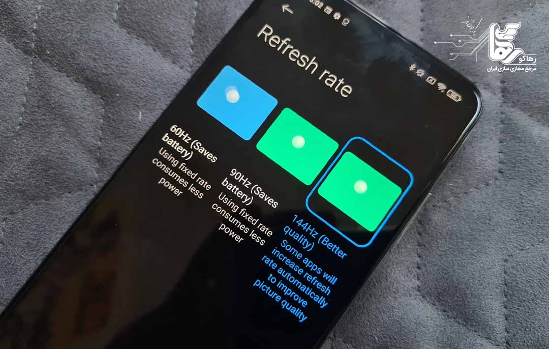 تاثیر نرخ تازه سازی تصویر