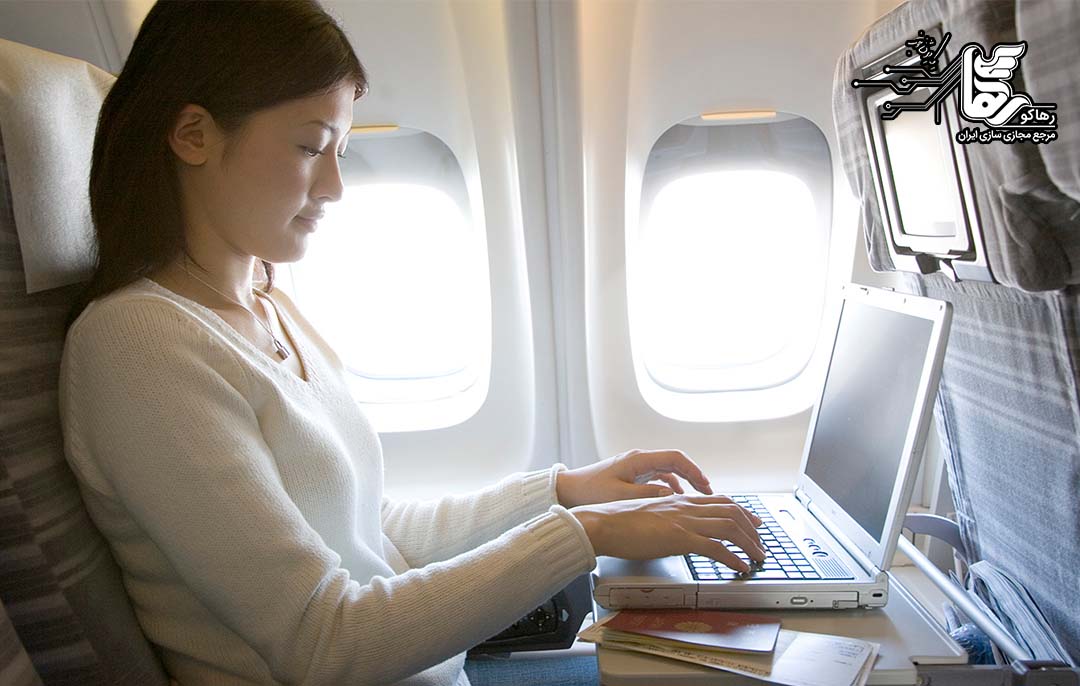 چگونگی عملکرد اینترنت در هواپیما