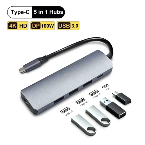 هیستو Type-C 5-in-1 Hub